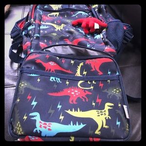 Dinosaur backpack with matching lunchbox